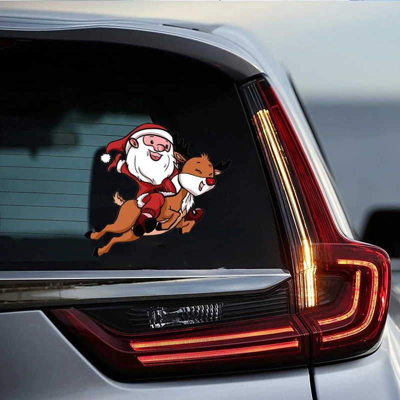 Christmas Gift Santa Car Window Decal