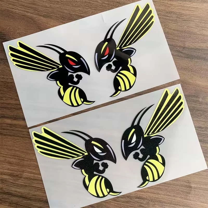 Hornet And Hornet Text Car Decoration Stickers