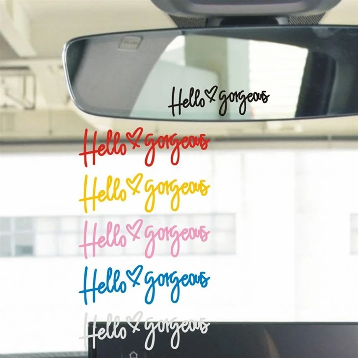 Car Body Sticker Text Decal
