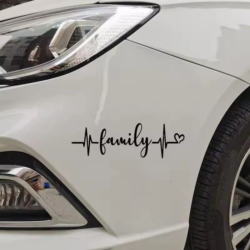 Decals Of Family Heartbeat Die Cut