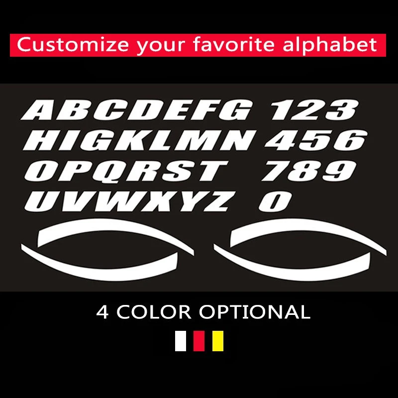 Waterproof Texts Outdoor Stickers Custom Make