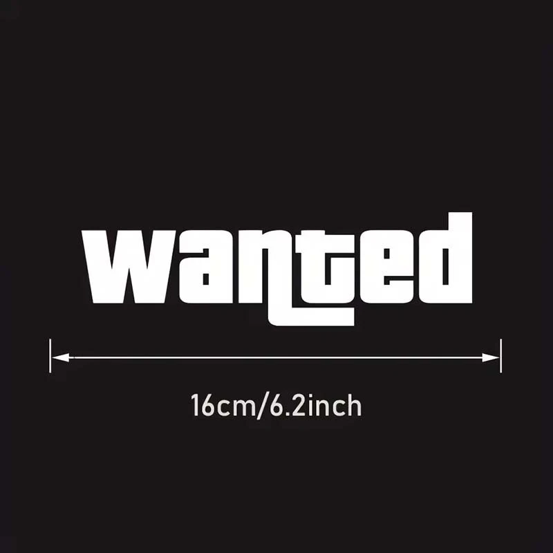 Fashion Windshield Wanted Car Window Sticker