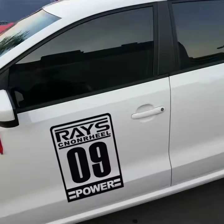 RAYS And Serial Number Car Body Sticker