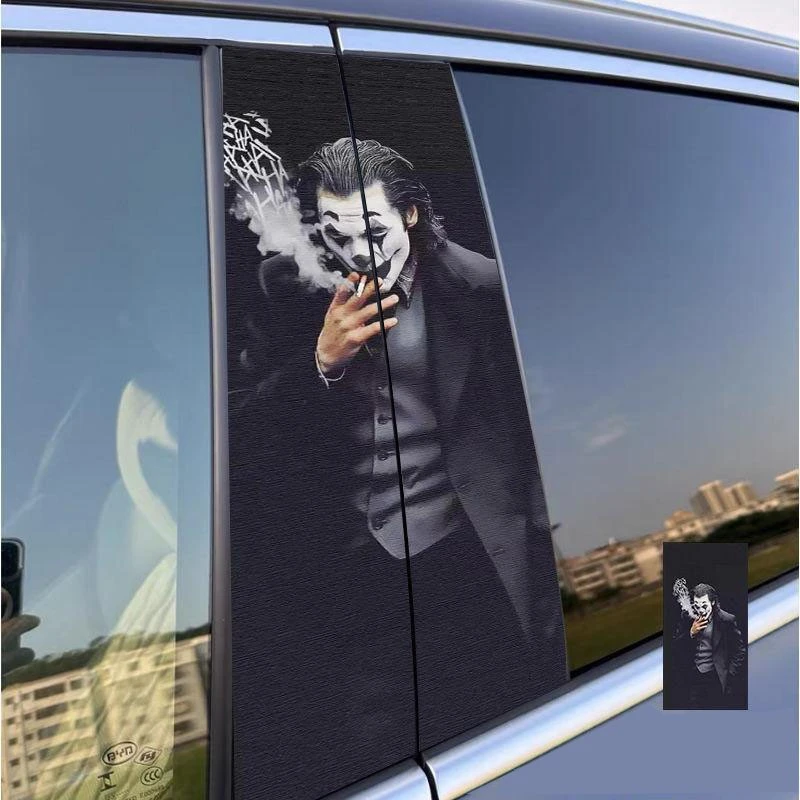 Car Use B Pillar Cartoon Sticker Kit