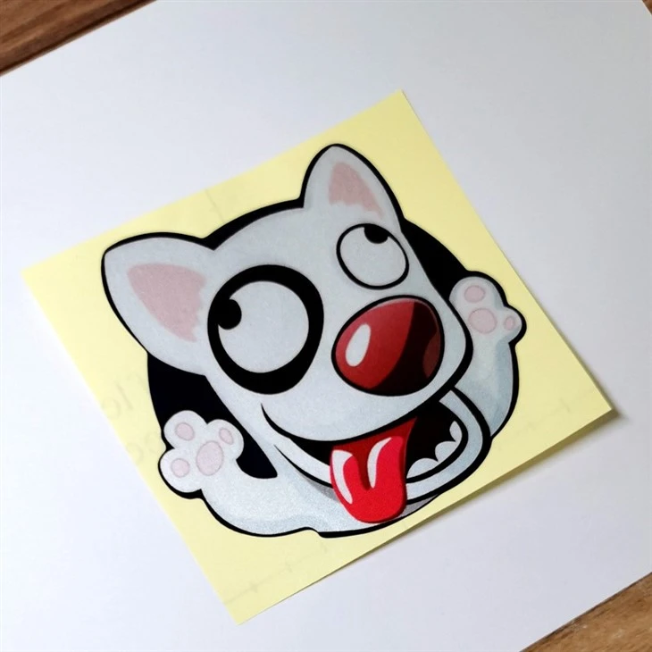 Car Reflector Sticker Dog Cat Pattern