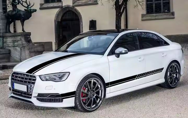 Customize Racing Side Stripe Sticker For Audi