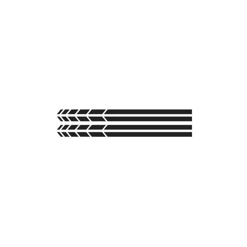 ET11371# Car Sticker For Rearview Mirror Side Stripe