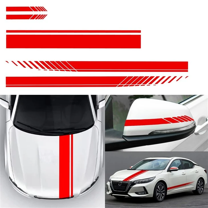 Benz Car Sports Body Stipe Sticker