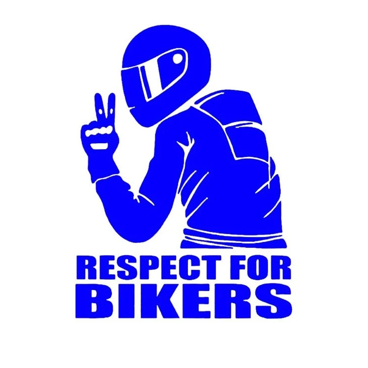 Vehicle Respect For Bikers Decal Sticker