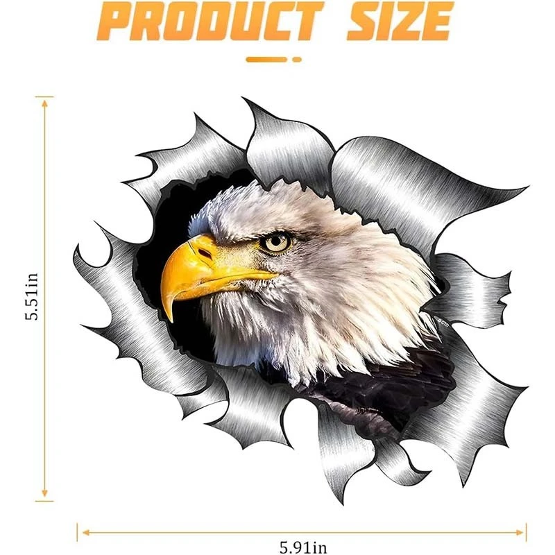USA Bald Eagle Car Sticker