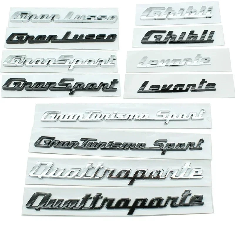 ABS Car Rear Trunk Letters Logo Emblem