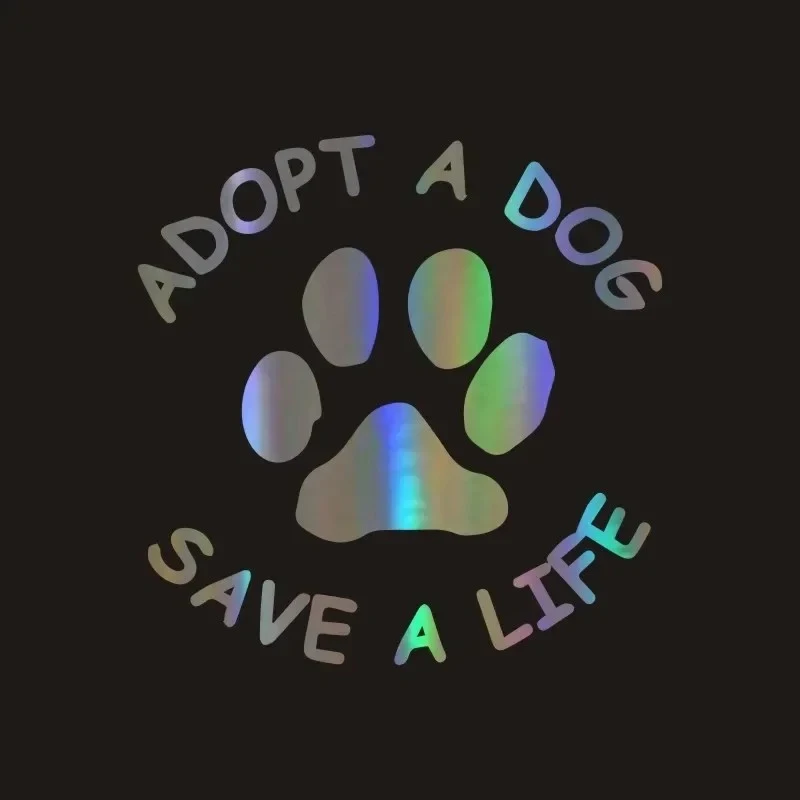 Adopt A Dog Save A Life Car Sticker