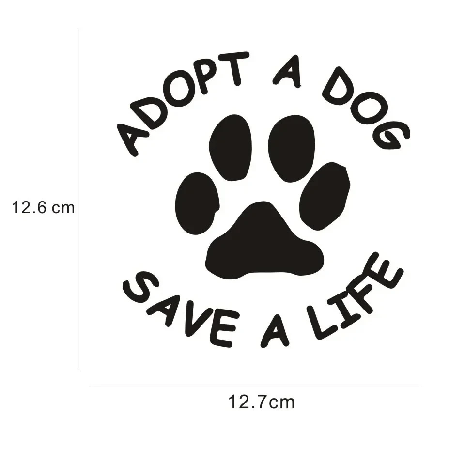Adopt A Dog Save A Life Car Sticker price