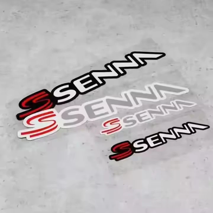Ayrton Senna Stickers Reflective Vinyl