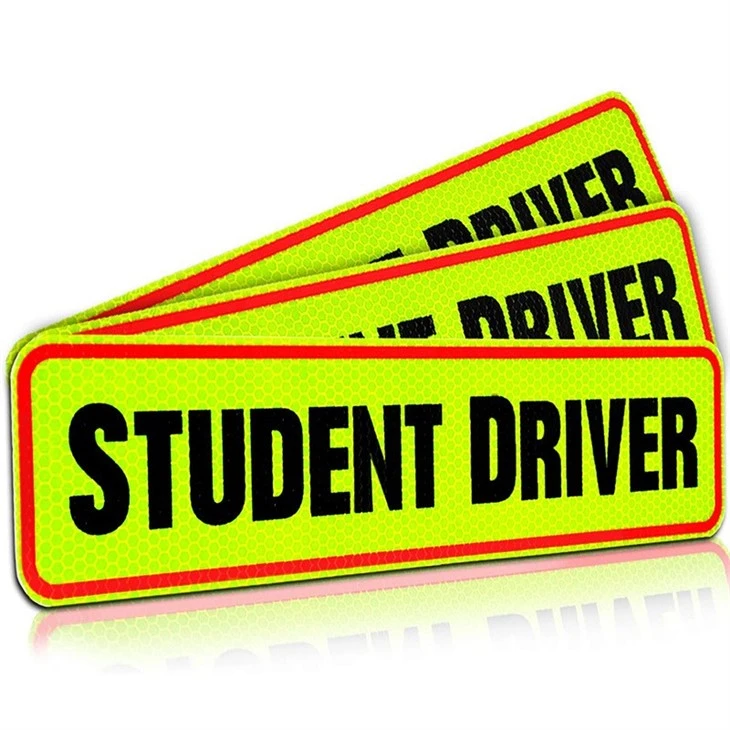 Car Sticker Student Driver Warning Reflective