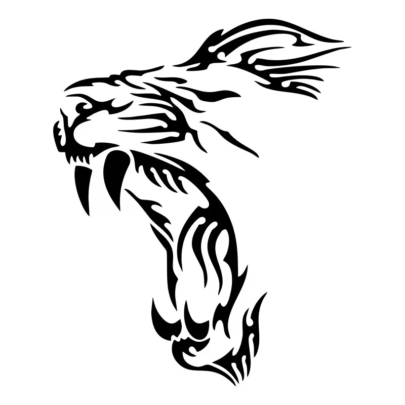 LION Funny Vinyl Decals Motorcycle