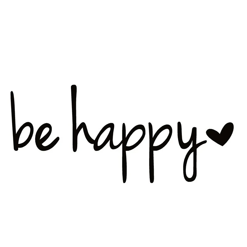 Be Happy Sticker Decal Notebook Car Laptop
