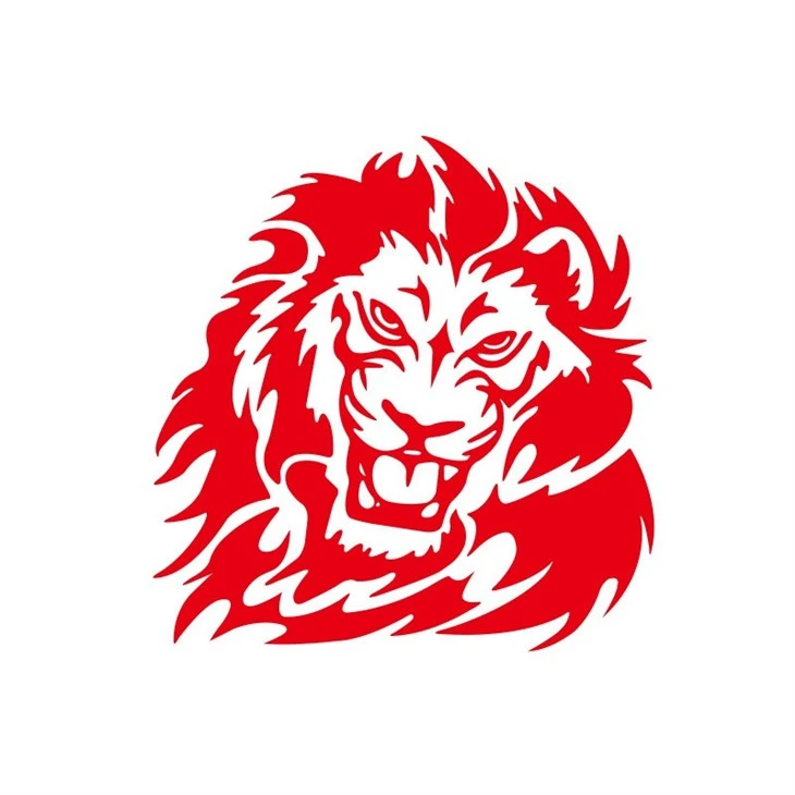 Lion Head Logo Car Body Sticker