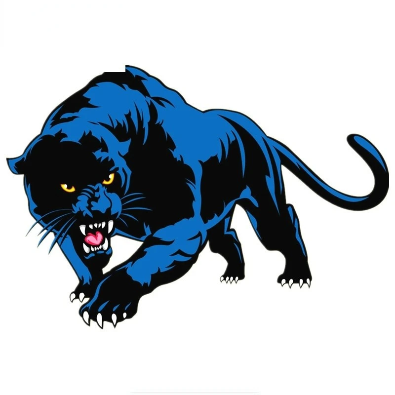 Blue Panther Print Personality Car Sticker suppliers