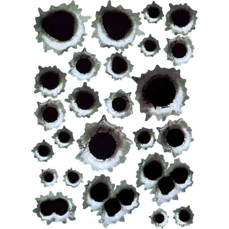 Bullet Holes Stickers Automotive Tattoo