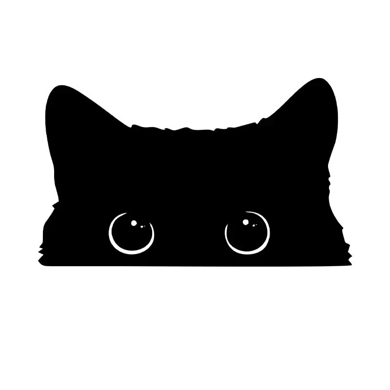 Cute Cat Peeking Sticker For Car Accessories