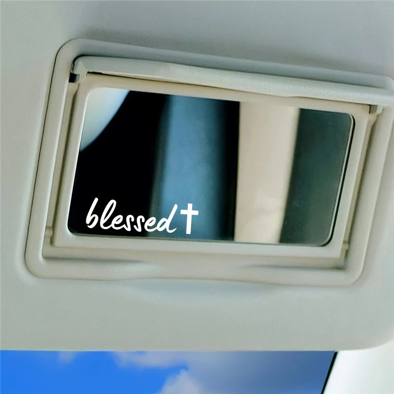 Car Inner Mirror Sticker God Bless