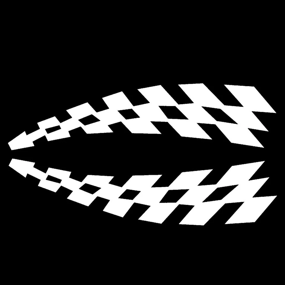 Car Wheel Fender Stickers Racing Flag