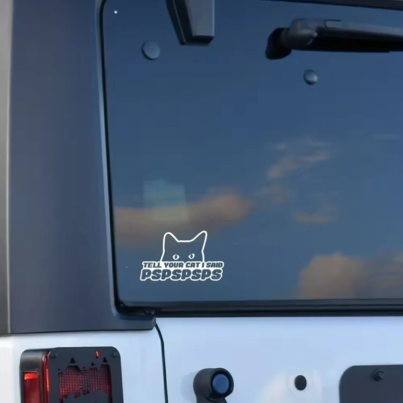 Tell Your Cat Window Sticker