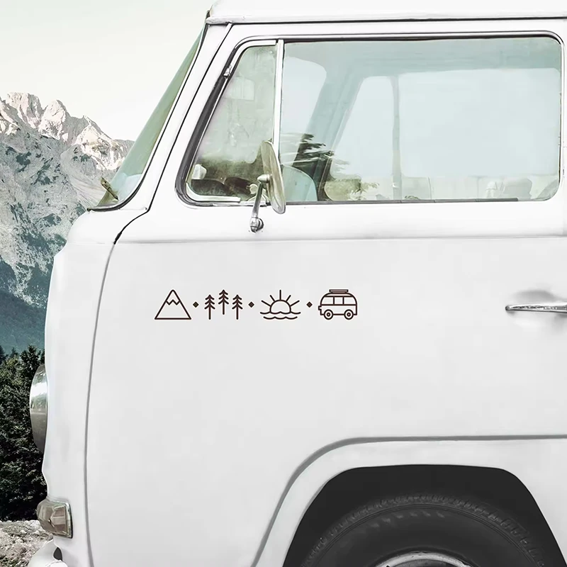 Camper Van Caravan Car Stickers