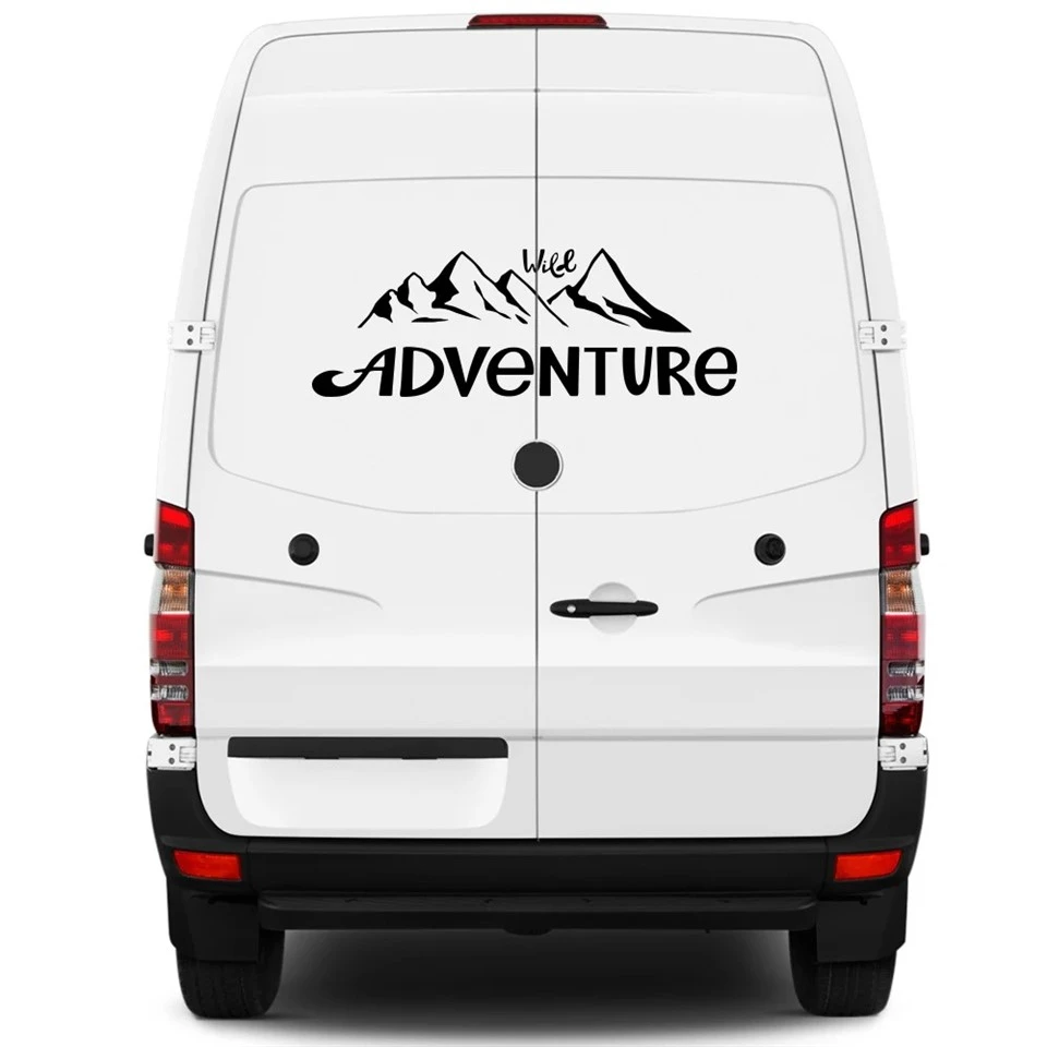 Car Adventure Mountain Decor Sticker