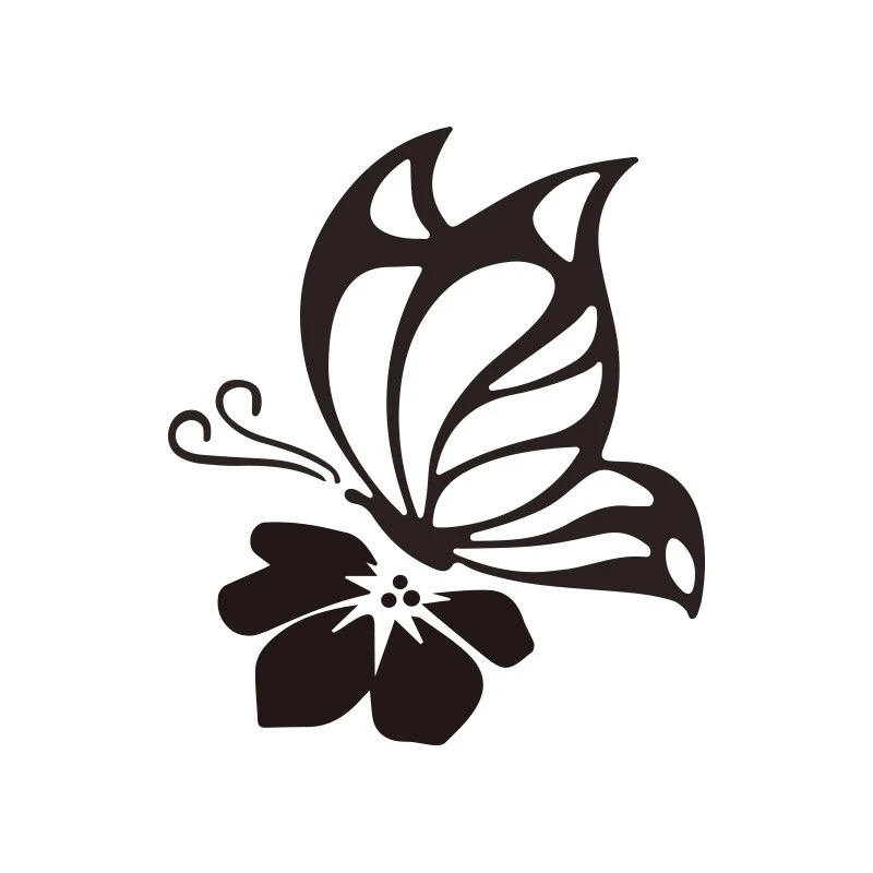 Car Body Decal Feather Butterfly Customized
