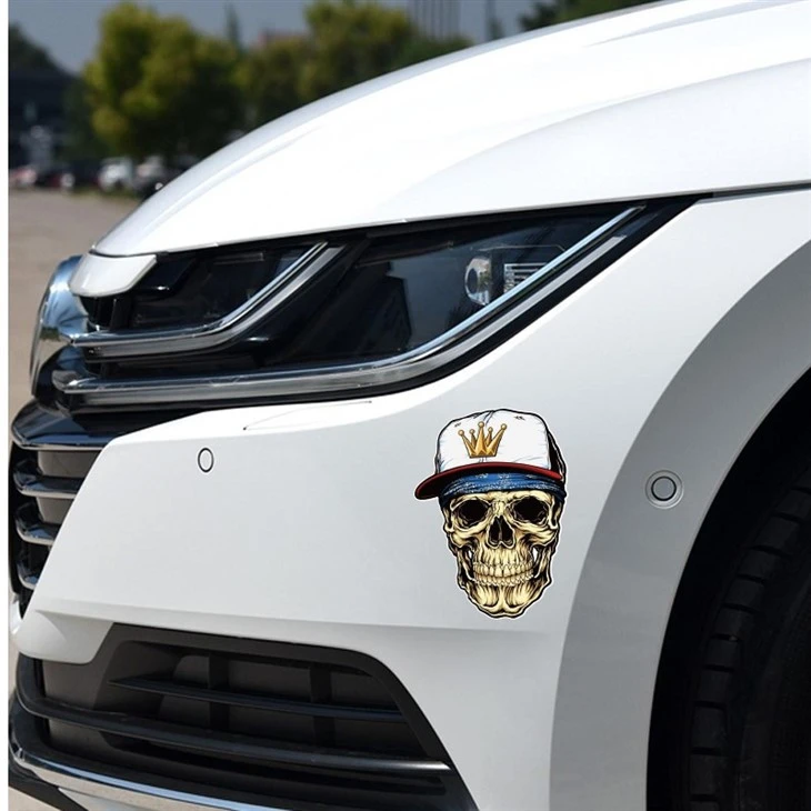 Car Bumper Body Badge Skull Sticker