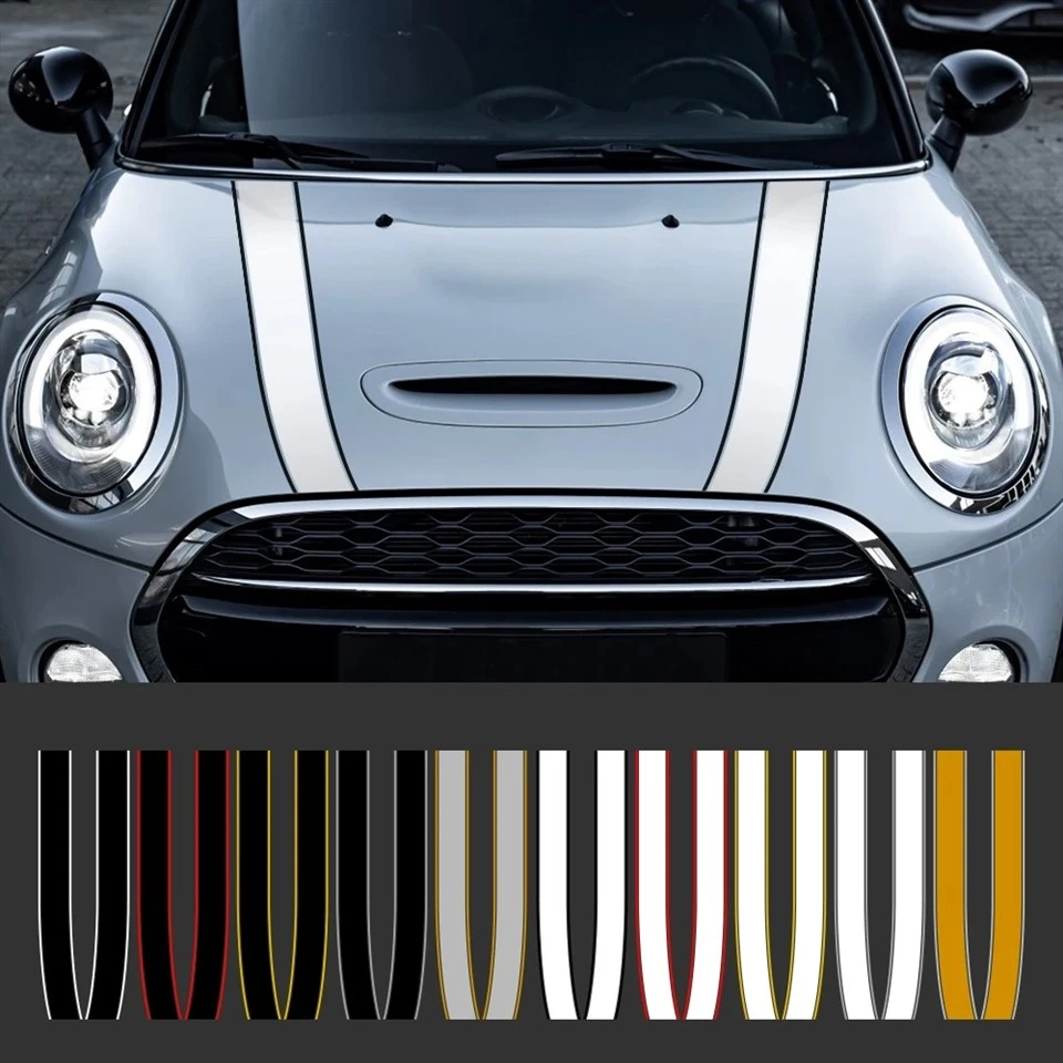 Car Engine Hood Bonnet Sticker Stripes Decals