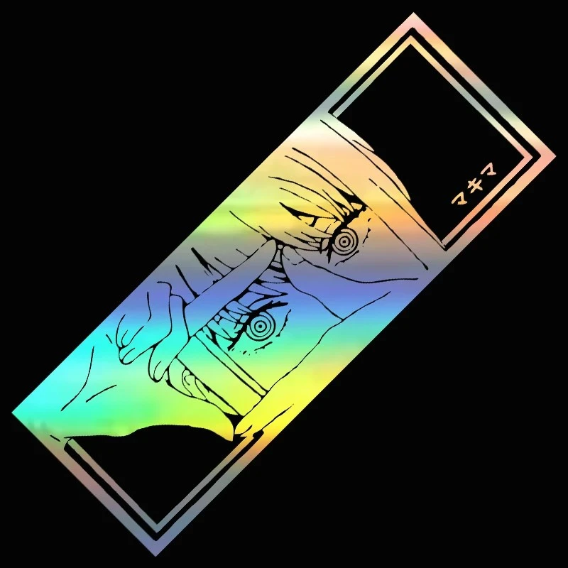 Car Interior Stickers, Japanese Anime Girl Stickers, Weather Proof Holographic Stickers, Automatic Decoration
