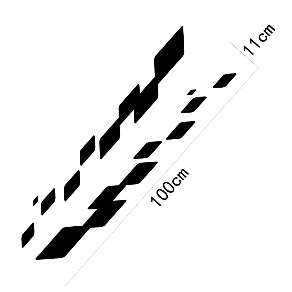 Car Side Skirt Stickers Body Stripes Decals