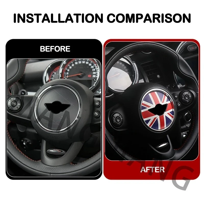Car Steering Wheel Sticker For Mini Cooper