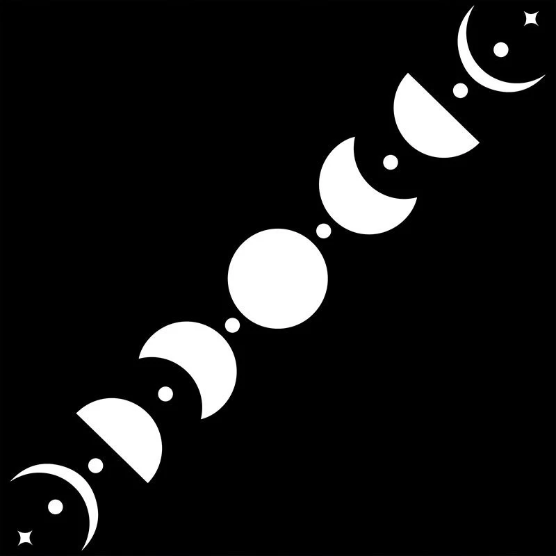 Car Sticker Moon Turning Window Decal