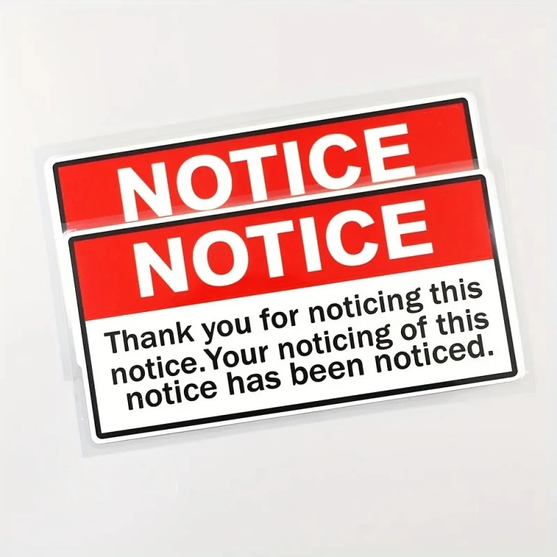 Scratch Sticker Funny Scar Warning Label