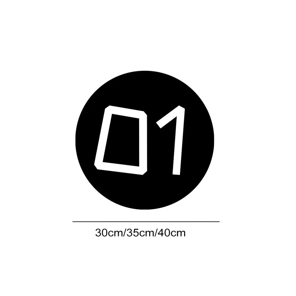 Car Stickers Customized Number Decor Decal high quality