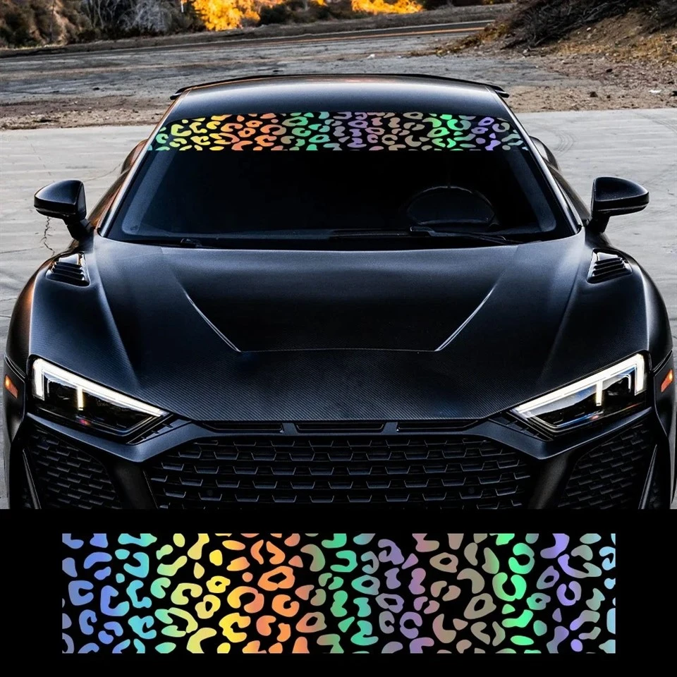 Car Windshield Stickers Animal Leopard Print Decals