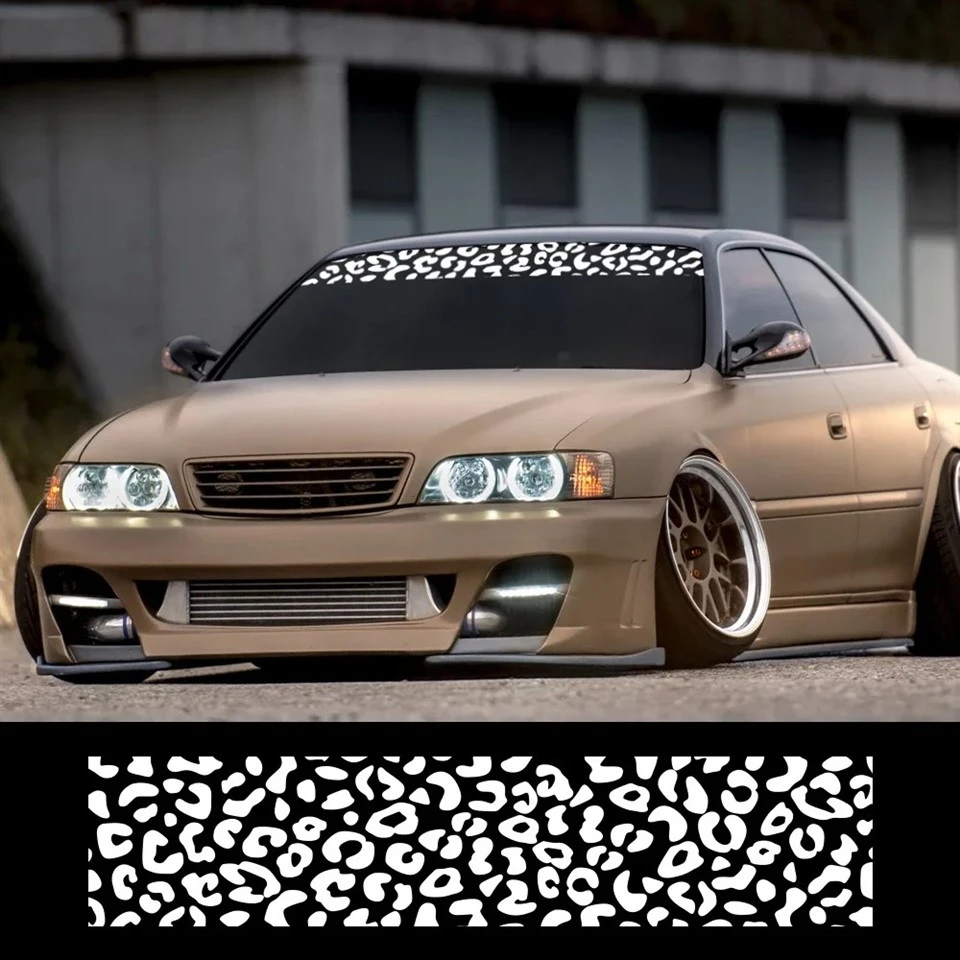 Car Windshield Stickers Animal Leopard Print Decals suppliers
