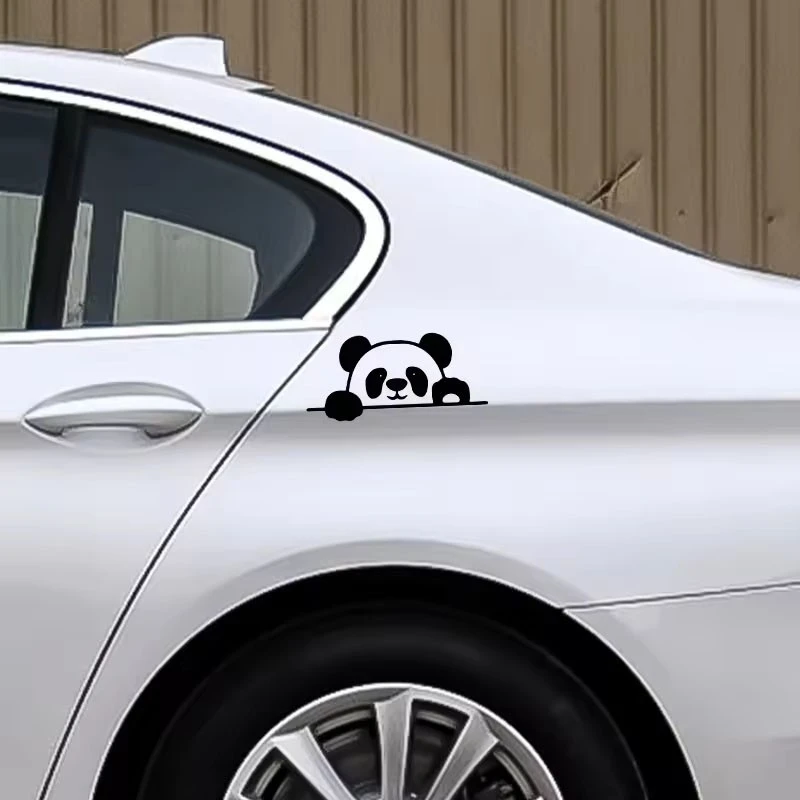 Funny Peeking Panda Car Stickers