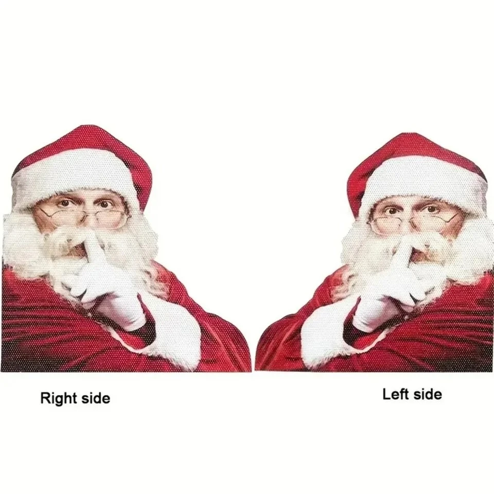 Christmas Car Sticker 3D Realistic Santa Claus high quality