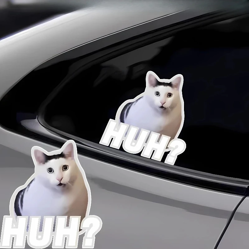 CHUH Cat Motorbike Sticker Funny Meme For Car