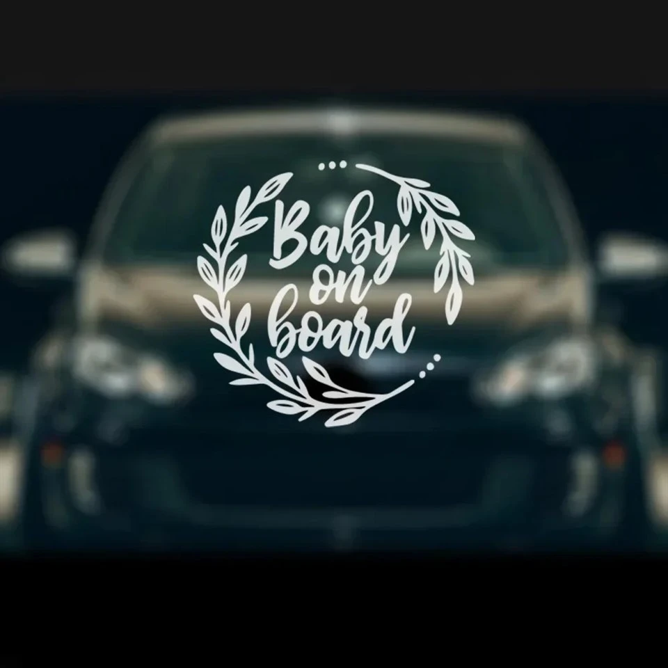 Colorful Baby On Board Car Rear Window Stickers
