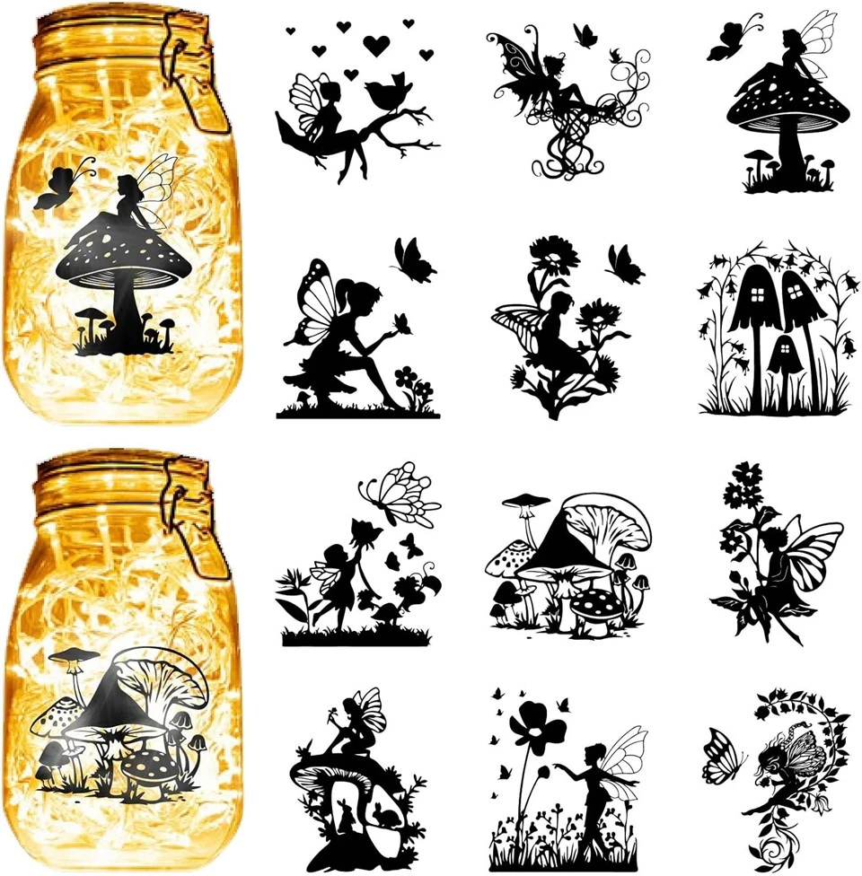 Fairy Angel glass window sticker