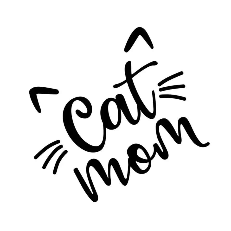 Creative Cat Mom Cat's Ears Shape Sticker best