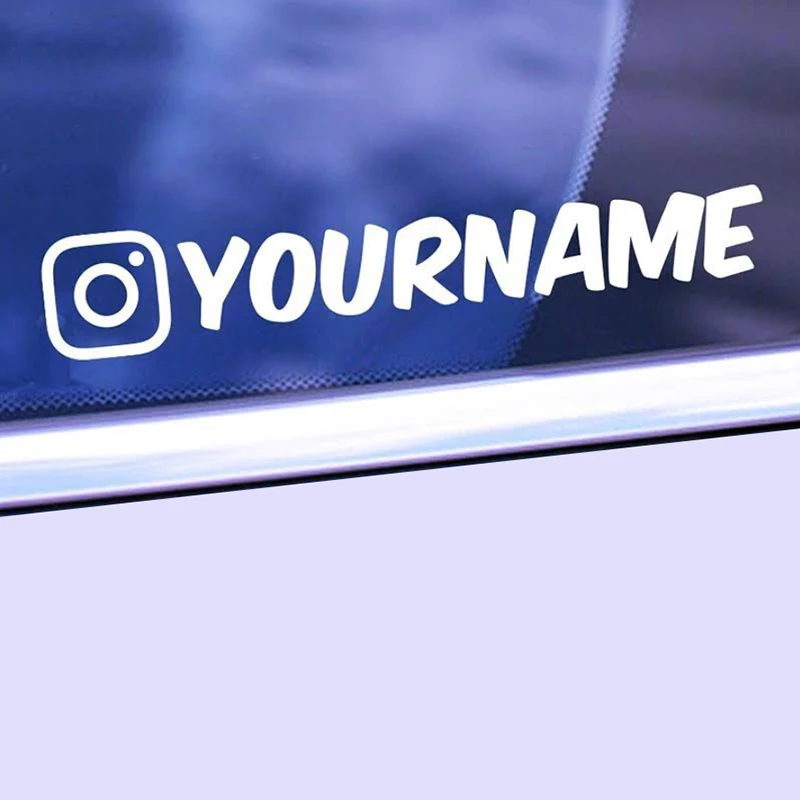 Your Social Media Die Cut Custom Decal
