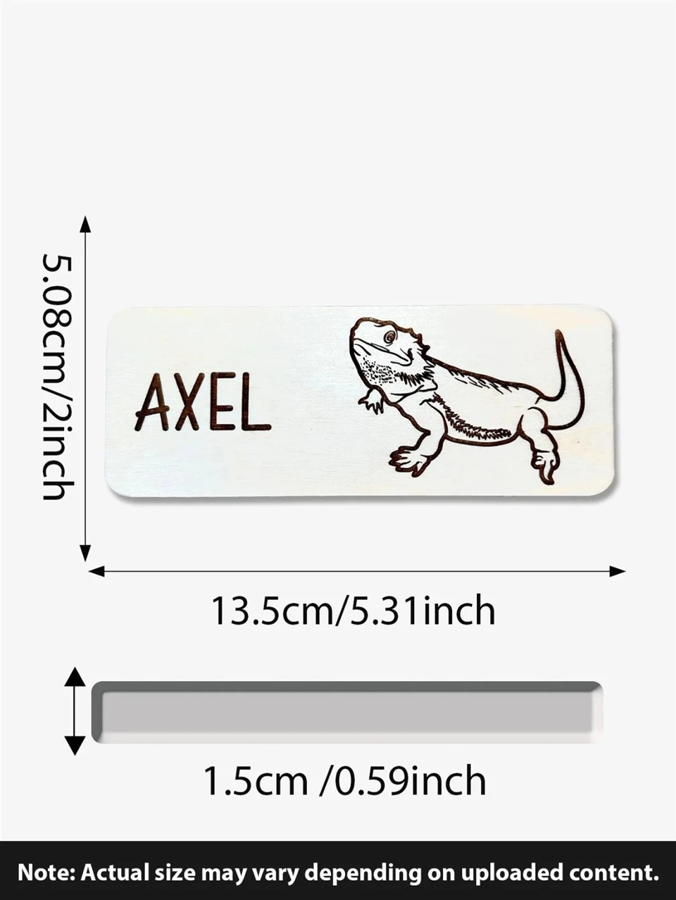 Custom Wooden Pet Tag With Name & Image best
