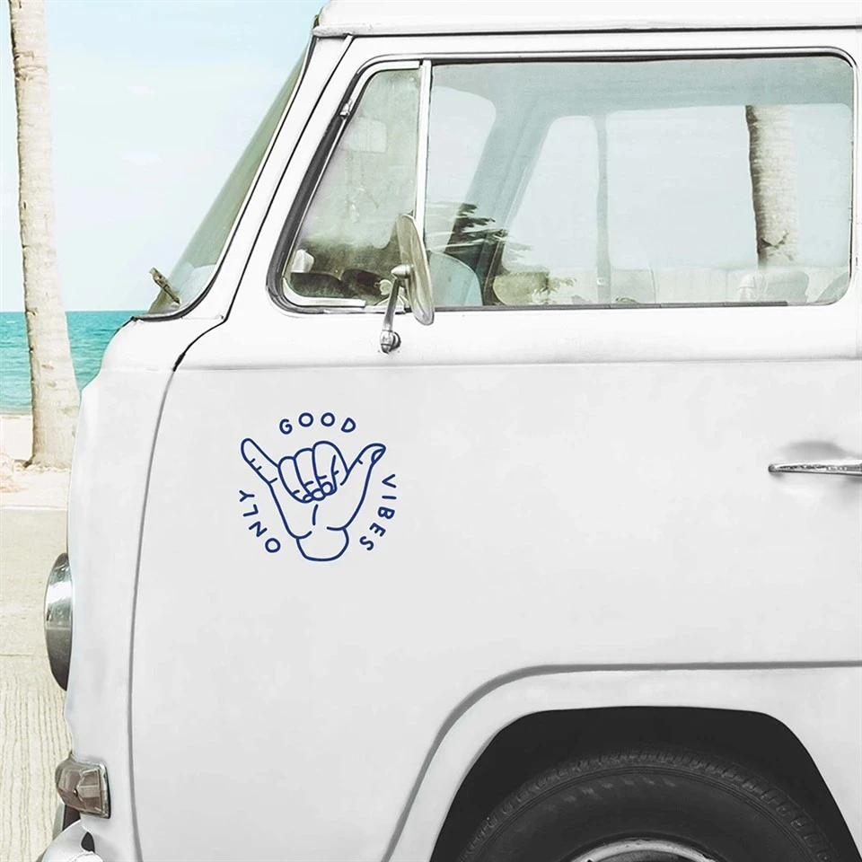 Cute Only Good Vibes Camper Car Stickers